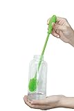 Best Bottle Brush Cleaning Tool - Silicone - Long Handle, Flexible Ergonomic Design - Scratch-Free Brush - Anti-Bacterial - for Sports Bottles, Baby Bottles, Thermoses, Tumblers, Glasses, Hydro Flask