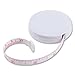 SMARTAKE Tape Measure, Retractable Measuring Tape, Double-Scale(60-Inch/150cm) Soft Sewing Tape with Push Button, White