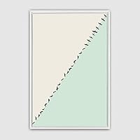 Framed Canvas Wall Art Minimalistic Painting Canvas Prints Home Artwork Decoration for Living Room,Bedroom - 16x24 inches