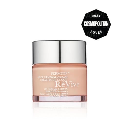 RéVive Fermitif Neck Renewal Cream SPF 15, Neck Tightening Cream for Lifting & Smoothing, Daily Neck Firming Moisturizer with Bio-Renewal Peptide & Bio-Firming Peptide, 2.5 oz