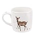 Royal Worcester Cottage Mug, Deer Artwork by Wrendale Designs - 11oz Drinkware for Cozy Rustic Kitchens, Dishwasher & Microwave Safe Bone China - Country Charm & Whimsical Animal Art (Wild At Heart)