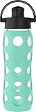 Lifefactory 22-Ounce Glass Water Bottle with Active