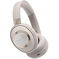Cleer Audio Alpha Adaptive Active Noise Canceling Bluetooth Headphones, Dual-Microphone, Touch Controls, 35 Hr Battery Life, Multipoint Connection, Dirac Spatial Audio, App, Stone