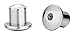 Two Screwback Replacement Backs for Screw Back Earrings, Stainless Steel (Silver Toned)