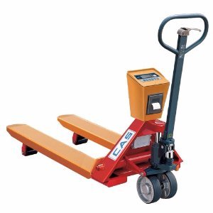 CAS CSCP2N28475000L Mild Steel CPS Series Pallet Jack Scale with Printer, 5000 lb, 27.8" x 47.2" x 45"