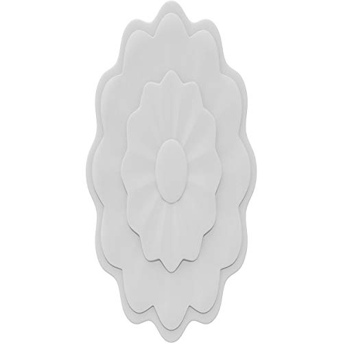 Ekena Millwork ROSC025X050WAMUF 2 W x 5" H x 1/2" D Medium Wamsutter Flower Ros…
