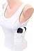 Graystone Holster Tank Top Shirt Concealed Carry Clothing for Women Concealment Compression CCW Tactical Clothes (Medium, White)