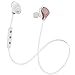 Bluetooth Headphones, Yuwiss Wireless Sport Running Workout Earbuds Sweat Proof Earphones, Cordless in Ear Headset with Mic for iPhone 6 7s Plus Android Samsung Galaxy (Rose Gold)