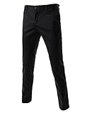 ALP14 TheLees Slim Fit Stretchy Straight Basic Business Dress Pants
