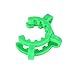 StonyLab Plastic Joint Clips, 10 pcs 24mm Keck Clamp #24 Lab Keck Clips for 24/29 24/40 Joint Glass Standard Conical Interface Clip Ground Glass Joint Lab Accessory - Green