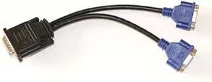 AODE DMS-59 59-Pin Male to Dual VGA Female Y Splitter Video Card Adapter Cable for Matrox Molex ATI Nvidia Lenovo Hp Dell Computer 110011
