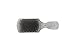 Bass Brushes | The Wave Brush | Groom & Condition Men's Hair Brush | Premium Natural Bristle FIRM | High Polish Acrylic Handle | Classic Club Style | Crystal Clear Finish | Model 153 - CLC