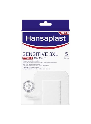 Hansaplast Sensitive Sterile Wound Dressings 10 x 15 cm Pack of 5