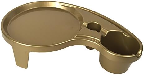 The Original Party Pal Cup, Plate &amp; Utensil All-in-One Tray and Holder (6 Pack), Gold