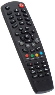 roua.eu - Remote control compatible Digi TV HD satellite receiver Kaon NA1000HD NA1170HD NA1400HD, Black