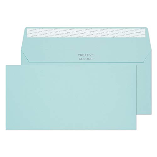 Blake Colour | sobres azul claro DL+ (11.4 x 22.9cm) | 25 unidades | 120 g/m² | certifcado FSC y sostenible | tira autoadhesiva | sobres para invitaciones y manualidades | modelo 25218
