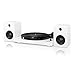 Victrola Modern 3-Speed Bluetooth Turntable with 50 Watt Speakers, White Piano Finishthumb 1