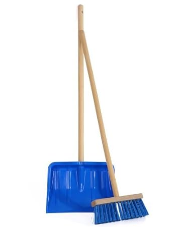 Ondis24 Kinderschneeschaufel Set Fun, Schneeschaufel und Schneebesen in blau