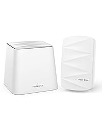 Sistema WiFi de malla para el hogar de MeshForce   Sistema WiFi de doble correa de repuesto y extensores de enchufe de pared   Cobertura inalámbrica de alto rendimiento