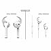 6 Piece (3 Pairs)  Silicone Ear Hooks Tips Cover Skins Accessories Compatible With Apple Airpods and EarPods Headphones Earphone Earbuds, One Size Fits All (White)thumb 2