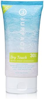 Surface Dry Touch SPF30 Sunscreen Lotion | Paraben Free & Hypoallergenic Natural Sun Protection | Ultra Lightweight, Sweat and Water Resistant Sun Cream | 2.5 or 6 oz (6 oz)