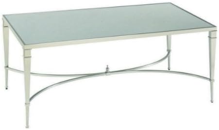 Hammary Mallory Rectangular Cocktail in Satin Nickel