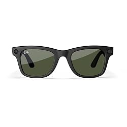 Meta Large Square Sunglasses, Wayfarer, Matte Black