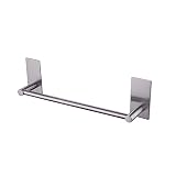 KES Bathroom Lavatory 3M Self Adhesive Single Towel Bar 12-Inch, Brushed SUS304 Stainless Steel, A7000S30-2