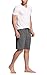 CYZ Men's 100% Cotton Knit Sleep Shorts-GreyNoStripe-XL