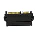 QiCheng&LYS Right Angled 90 Degree SFF-8482 SAS 22 Pin to 7 Pin + 15 Pin SATA Hard Disk Drive Raid Adapter (SAS 22 Pin)