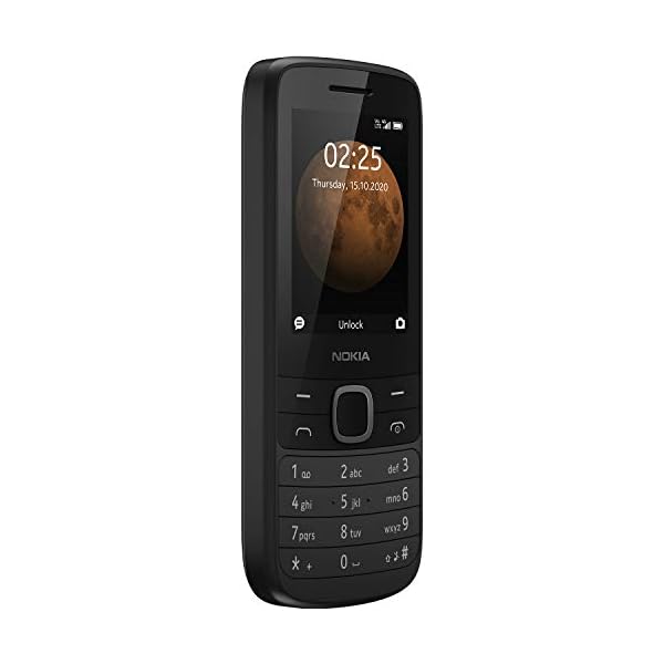 Nokia-225-4G-24-Inch-UK-SIM-Free-Feature-Phone-Dual-SIM--Black Nokia 225 4G all carriers, 0.06gb, 2.4-Inch UK SIM-Free Feature Phone (Dual SIM) – Black