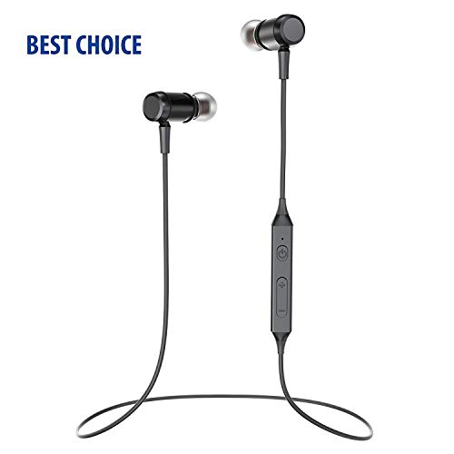 Bluetooth Headphones Wireless Headphones Bluetooth 4.1 Earphones in-Ear Earbuds Stereo Sports Magnetic Earphones with Microphone for Sports