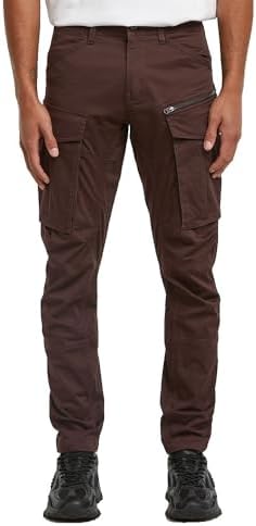 Rovic Zip 3D Regular Tapered Pants, Pantaloni, Uomo, Marrone (Chocolate Plum D02190-5126-G692), 26W / 32L