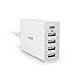 Anker USB Type-C 40W 5-Port USB Wall Charger, PowerPort 5 for iPhone X/ 8/7 / 6s / Plus, iPad Pro/Air 2 / mini, Galaxy S7 / S6 / Edge/Plus, Note 5/4, LG, Nexus, HTC and More