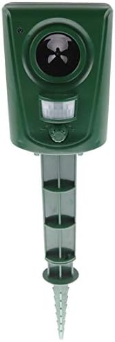 DAMAIJIA Ultrasonic Animal Repeller, Pet Repellent Cat Dog Mice Bird Deterrent Spike for Garden Yard Field Farm with Motion Sensor