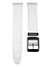 Timewheel 16mm Semi-Transparency Resin Replacement Watch Band Compatible with Swatch SKIN Watch