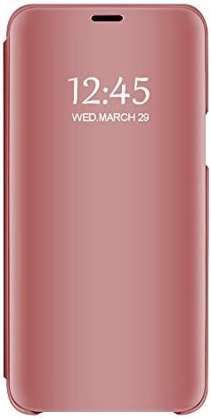 Case Compatible with Galaxy S10 S-View Flip Case Clear Mirrow View Standing Flexible Protective Cover Galaxy S10 Plus/S10e