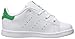 adidas Originals Boys' Stan Smith I Sneaker, White/White/Green, 8 Medium US Toddler