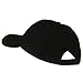 New Big Size Deluxe Cotton Cap - Black (For Big Head)