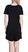 Chamllymers Cotton Sleep Shirts for Women Soft Sleepwear Loose Fit Night Shirts V-neck Nightgowns Black L