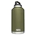 YETI Rambler 64 oz Bottle, Vacuum Insulated, Stainless Steel with TripleHaul Cap, Olive Green