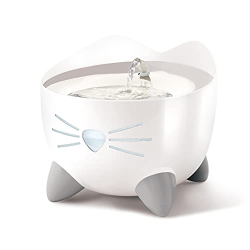 Catit PIXI Fontana per gatti 2,5 l bianco acciaio inox