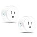 WiFi Smart Plug Mini,YTE Wireless Smart Outlet Compatible With Alexa Echo,Google Home,IFTTT for Voice Control,Remote Control your Devices with Timing Function from Anywhere,No Hub Required(2Packs)