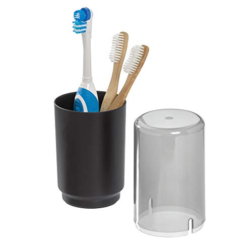 iDesign Austin Covered Toothbrush Holder, Holds Covered Toothbrush