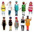 Childcraft Occupations Costumes with Hats for Children (Set of 10)