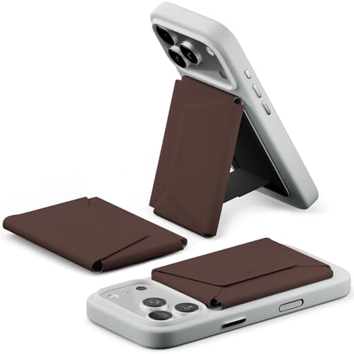 MOFT Magnetische Wallet, 8 Kartenhalter, Magnetischer Handyständer mit Zug-zum-Zugriff-Design, RFID-Blockierung, Winkelverstellung & MOVAS Minimalist