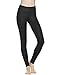 KUBEER Yoga Pants Yoga Capris Leggings Workout Running Sports Tummy Control Shapewear Black