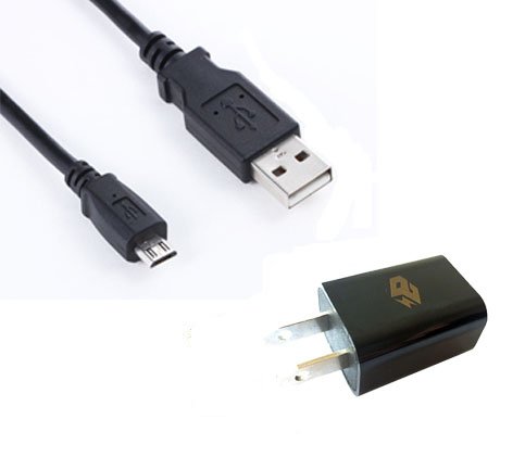 USB AC Power Adapter Charger + PC Data Sync USB Cable for Kodak Easyshare Mini M200 M522 M530 M531 M532 M550 M552 M575 M577 M580 M583 M590 M750 M5350 M5370 MD30 MD55 Digital Camera Pocket Video