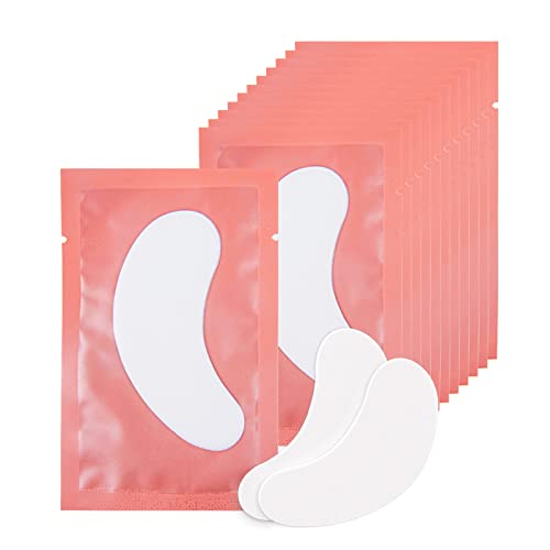 100 Pairs Eye Pads Eyelash Pads for Eyelash Extension Eyelash Lifting Eyelashes Colouring Eyelashes Eye Patches Eyelash Extension Pad (Pink)