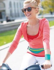 FitKicks Shoes with FitWrist Wallet (Turquoise/Green)
